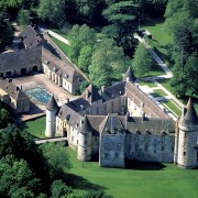 Château de Bazoches from the sky